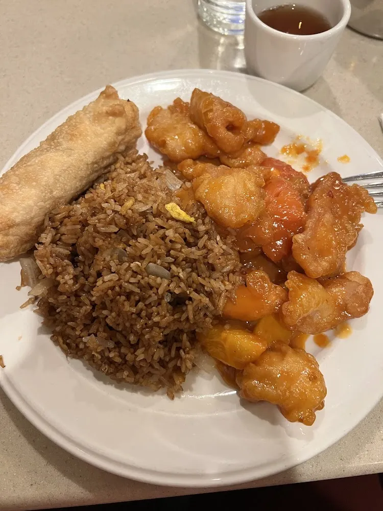 Fried Rice and Orange Chicken
